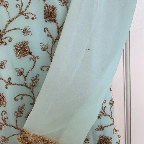 Mint Green Sharara - Picture 4 of 13
